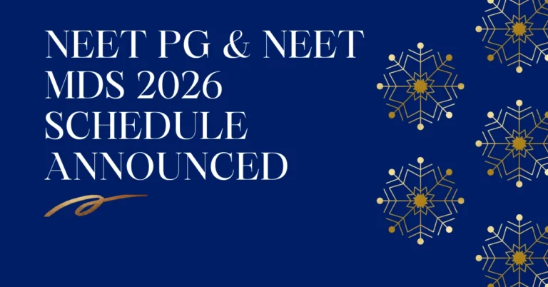 NEET MDS 2026 exam date