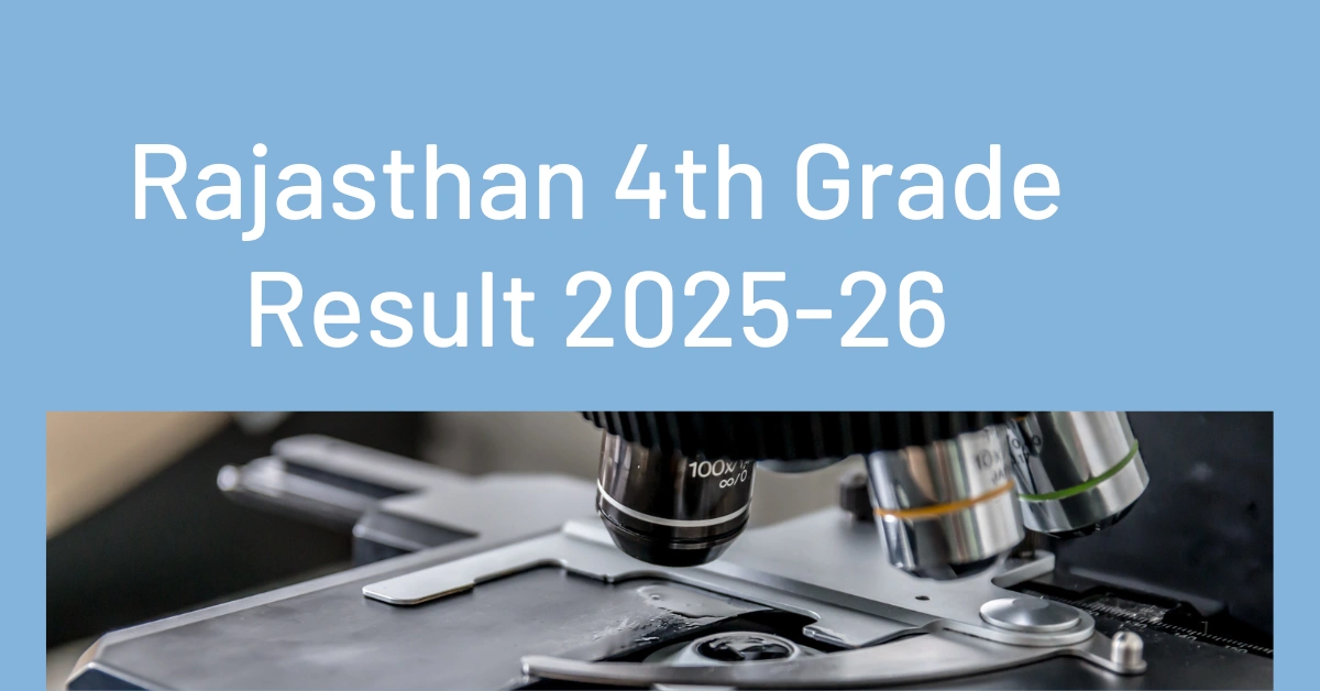 Rajasthan 4th Grade Result 2025-26